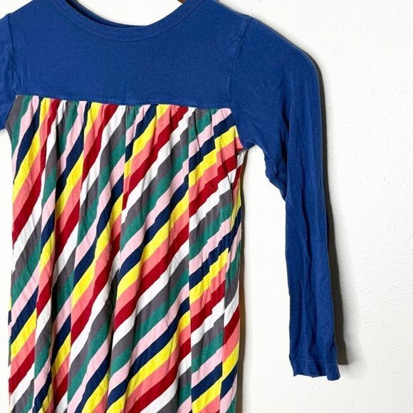 Kickee Pants Rainbow Twirl Dress Long Sleeve Flutter Seam - Kids US XS 5/6 - Picture 3 of 7